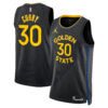 Stephen Curry Golden State Warriors Black 2021/22 City Edition Jersey - All Stitched