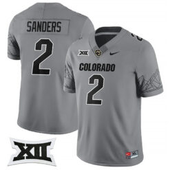 Shedeur Sanders Colorado Buffaloes Football Grey Vapor F.U.S.E Limited Jersey - All Stitched