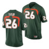 Sean Taylor Miami Hurricanes Football Green Jersey - All Stitched