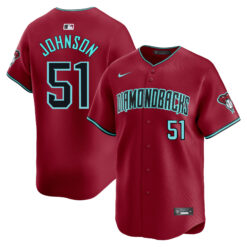 Randy Johnson Arizona Diamondbacks Red Alternate Limited Jersey - All Stitched