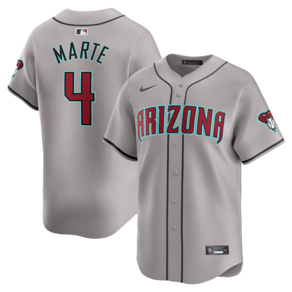 Ketel Marte Arizona Diamondbacks Grey Road Limited Jersey - All Stitched