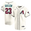 Zac Gallen Arizona Diamondbacks Cream Home Limited Jersey - All Stitched
