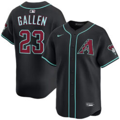 Zac Gallen Arizona Diamondbacks Black Alternate Limited Jersey - All Stitched