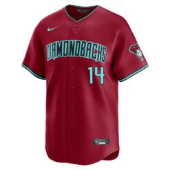 Alternative view of Gabriel Moreno Arizona Diamondbacks Red Alternate Limited Jersey - All Stitched