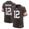 Shedeur Sanders Cleveland Browns Brown Home Game Jersey - All Stitched