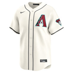 Alternative view of Josh Naylor Arizona Diamondbacks Cream Home Limited Jersey - All Stitched