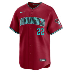 Alternative view of Josh Naylor Arizona Diamondbacks Red Alternate Limited Jersey - All Stitched
