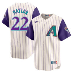 Josh Naylor Arizona Diamondbacks White 1998-06 Cooperstown Jersey - All Stitched