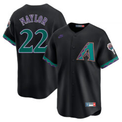 Josh Naylor Arizona Diamondbacks Black 1998-06 Cooperstown Jersey - All Stitched
