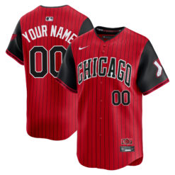 Custom Chicago White Sox Red Black 2025 City Connect Limited Jersey - All Stitched