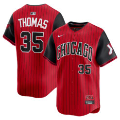 Frank Thomas Chicago White Sox Red Black 2025 City Connect Limited Jersey - All Stitched