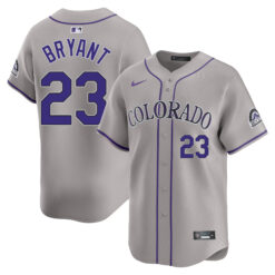 Kris Bryant Colorado Rockies Grey Road Limited Jersey - All Stitched