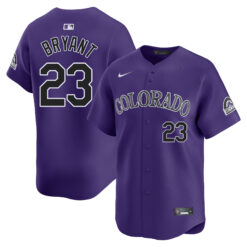 Kris Bryant Colorado Rockies Purple Alternate Limited Jersey - All Stitched