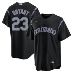 Kris Bryant Colorado Rockies Black Alternate Jersey - All Stitched