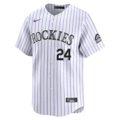Alternative view of Ryan McMahon Colorado Rockies White Home Limited Jersey - All Stitched