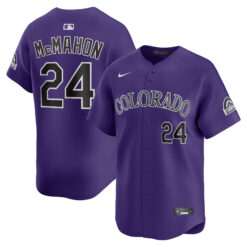 Ryan McMahon Colorado Rockies Purple Alternate Limited Jersey - All Stitched