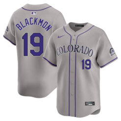 Charlie Blackmon Colorado Rockies Grey Road Limited Jersey - All Stitched