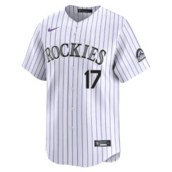 Alternative view of Todd Helton Colorado Rockies White Home Limited Jersey - All Stitched