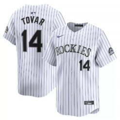 Ezequiel Tovar Colorado Rockies White Home Limited Jersey - All Stitched