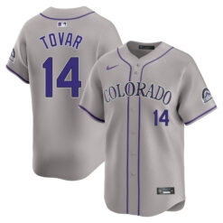 Ezequiel Tovar Colorado Rockies Grey Road Limited Jersey - All Stitched