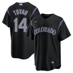 Ezequiel Tovar Colorado Rockies Black Alternate Jersey - All Stitched