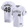 Germán Márquez Colorado Rockies White Home Limited Jersey - All Stitched