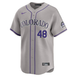 Alternative view of Germán Márquez Colorado Rockies Grey Road Limited Jersey - All Stitched