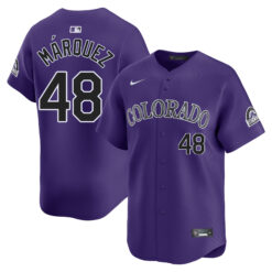 Germán Márquez Colorado Rockies Purple Alternate Limited Jersey - All Stitched