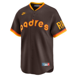 Alternative view of Fernando Tatis Jr San Diego Padres Brown 1969-84 Cooperstown Limited Jersey - All Stitched