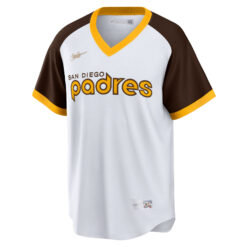 Alternative view of Fernando Tatis Jr San Diego Padres White Cooperstown Jersey - All Stitched