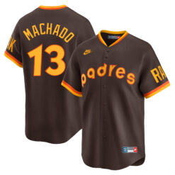 Manny Machado San Diego Padres Brown 1969-84 Cooperstown Limited Jersey - All Stitched