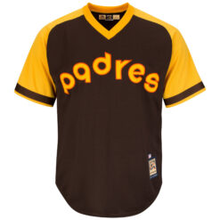 Alternative view of Tony Gwynn San Diego Padres Gold Brown Cooperstown Collection Jersey - All Stitched