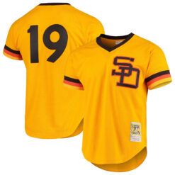 Tony Gwynn San Diego Padres Gold Cooperstown Collection Jersey - All Stitched
