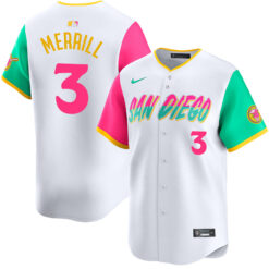 Jackson Merrill San Diego Padres White City Connect Limited Jersey - All Stitched