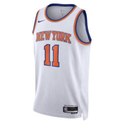 Alternative view of Jalen Brunson New York Knicks White Association Edition Jersey - All Stitched
