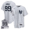 Aaron Judge New York Yankees White Jersey Courthouse "Judgement Day" Player Patch – All Stitched