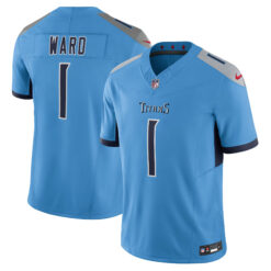 Cam Ward Tennessee Titans Light Blue Home Vapor F.U.S.E Limited Jersey - All Stitched