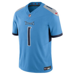 Alternative view of Cam Ward Tennessee Titans Light Blue Home Vapor F.U.S.E Limited Jersey - All Stitched