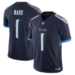 Cam Ward Tennessee Titans Navy Alternate Vapor F.U.S.E Limited Jersey - All Stitched