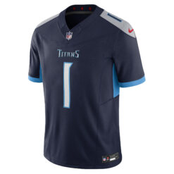 Alternative view of Cam Ward Tennessee Titans Navy Alternate Vapor F.U.S.E Limited Jersey - All Stitched