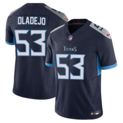 Oluwafemi Oladejo Tennessee Titans Navy Alternate Vapor F.U.S.E Limited Jersey - All Stitched