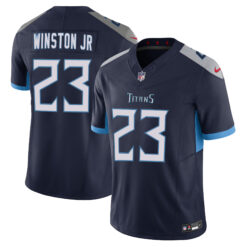 Kevin Winston Jr Tennessee Titans Navy Alternate Vapor F.U.S.E Limited Jersey - All Stitched