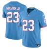 Kevin Winston Jr Tennessee Titans Light Blue Alternate Oilers Throwback Vapor F.U.S.E Limited Jersey - All Stitched