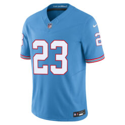 Alternative view of Kevin Winston Jr Tennessee Titans Light Blue Alternate Oilers Throwback Vapor F.U.S.E Limited Jersey - All Stitched