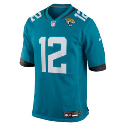 Alternative view of Travis Hunter Jacksonville Jaguars Teal Home Game Jersey - All Stitched
