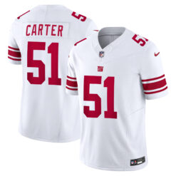 Abdul Carter New York Giants White Road Vapor F.U.S.E Limited Jersey - All Stitched