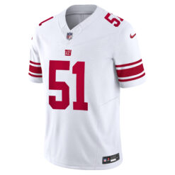 Alternative view of Abdul Carter New York Giants White Road Vapor F.U.S.E Limited Jersey - All Stitched