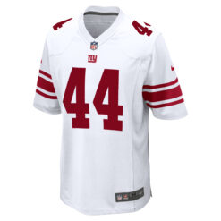 Alternative view of Cam Skattebo New York Giants White Road Game Jersey - All Stitched