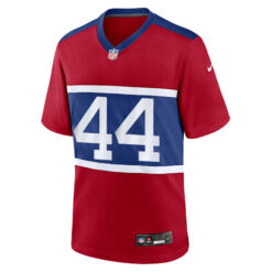 Alternative view of Cam Skattebo New York Giants Red Alternate Game Jersey - All Stitched