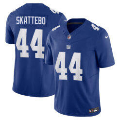 Cam Skattebo New York Giants Royal Blue Home Vapor F.U.S.E Limited Jersey - All Stitched